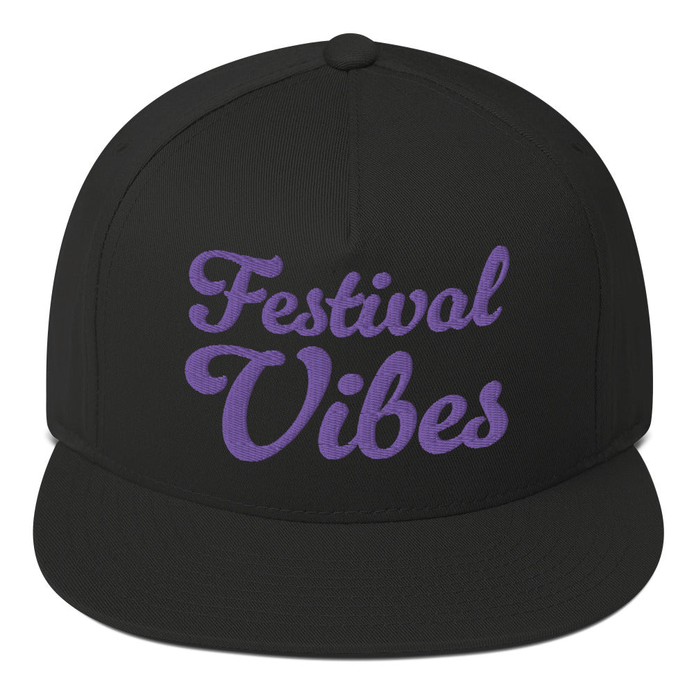 Festival Vibes Flat Bill Cap