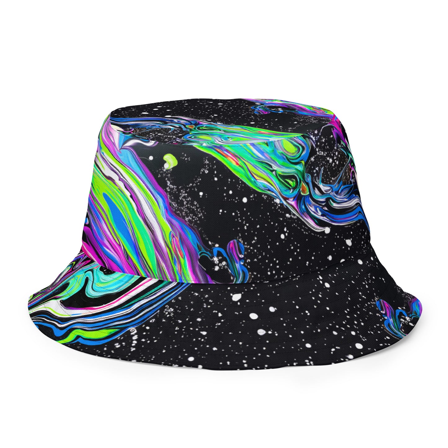 Trippy Colors Reversible bucket hat