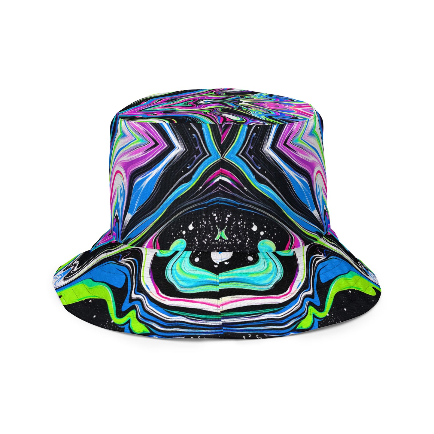 Trippy Colors Reversible bucket hat