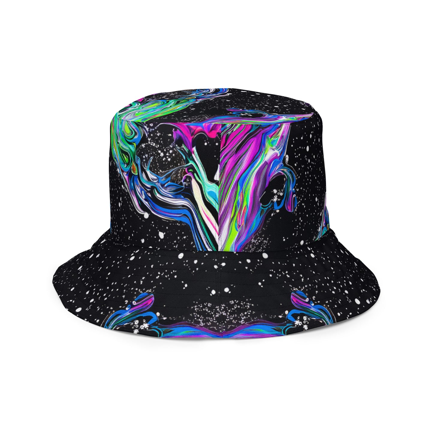 Trippy Colors Reversible bucket hat