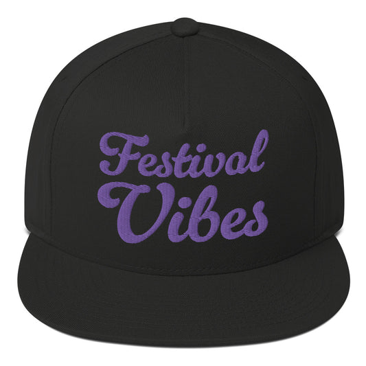 Festival Vibes Flat Bill Cap