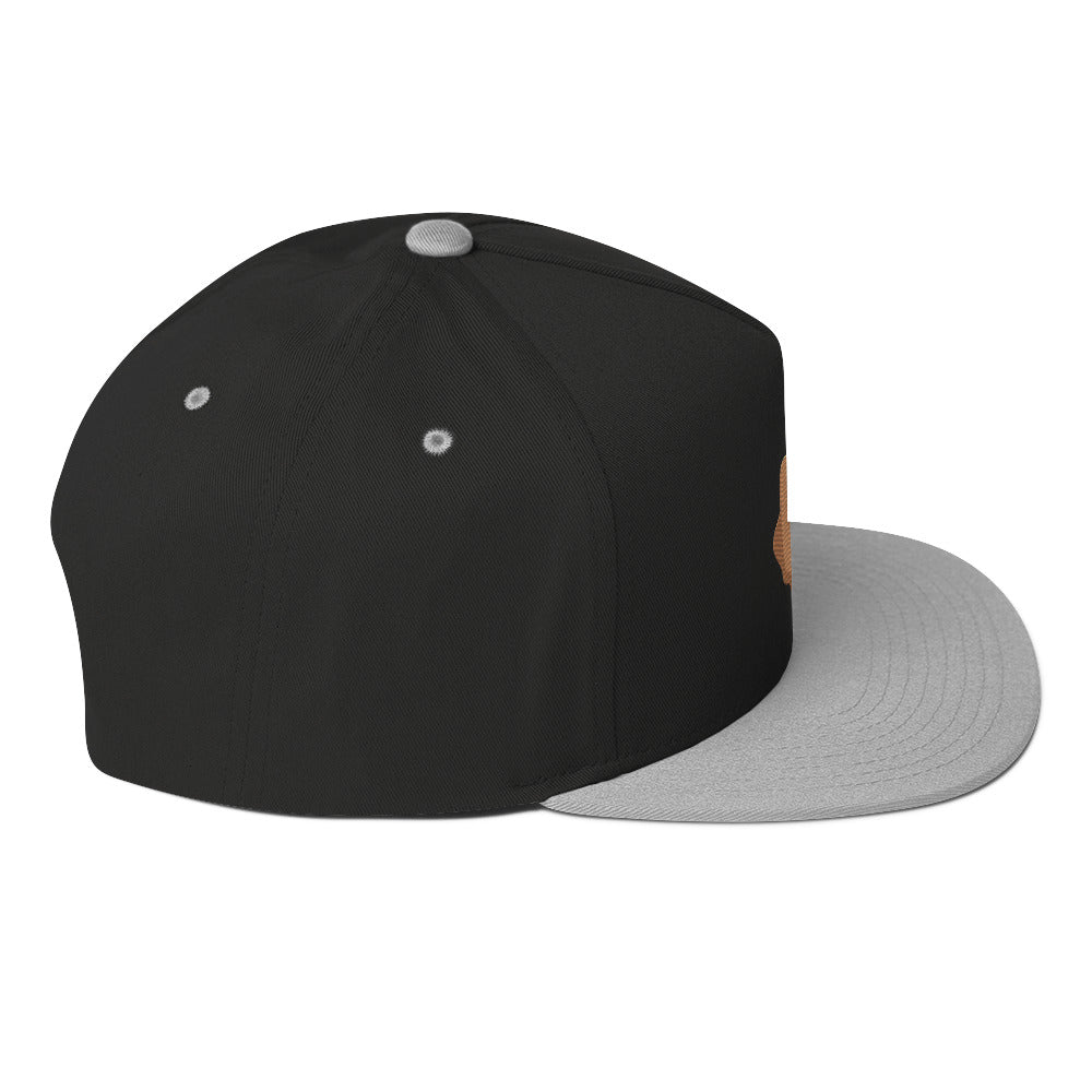 Middle Finger Flat Bill Cap