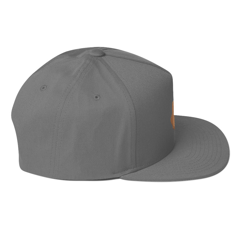 Middle Finger Flat Bill Cap