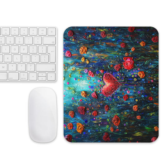 Fantasy Candy Heart Mouse pad